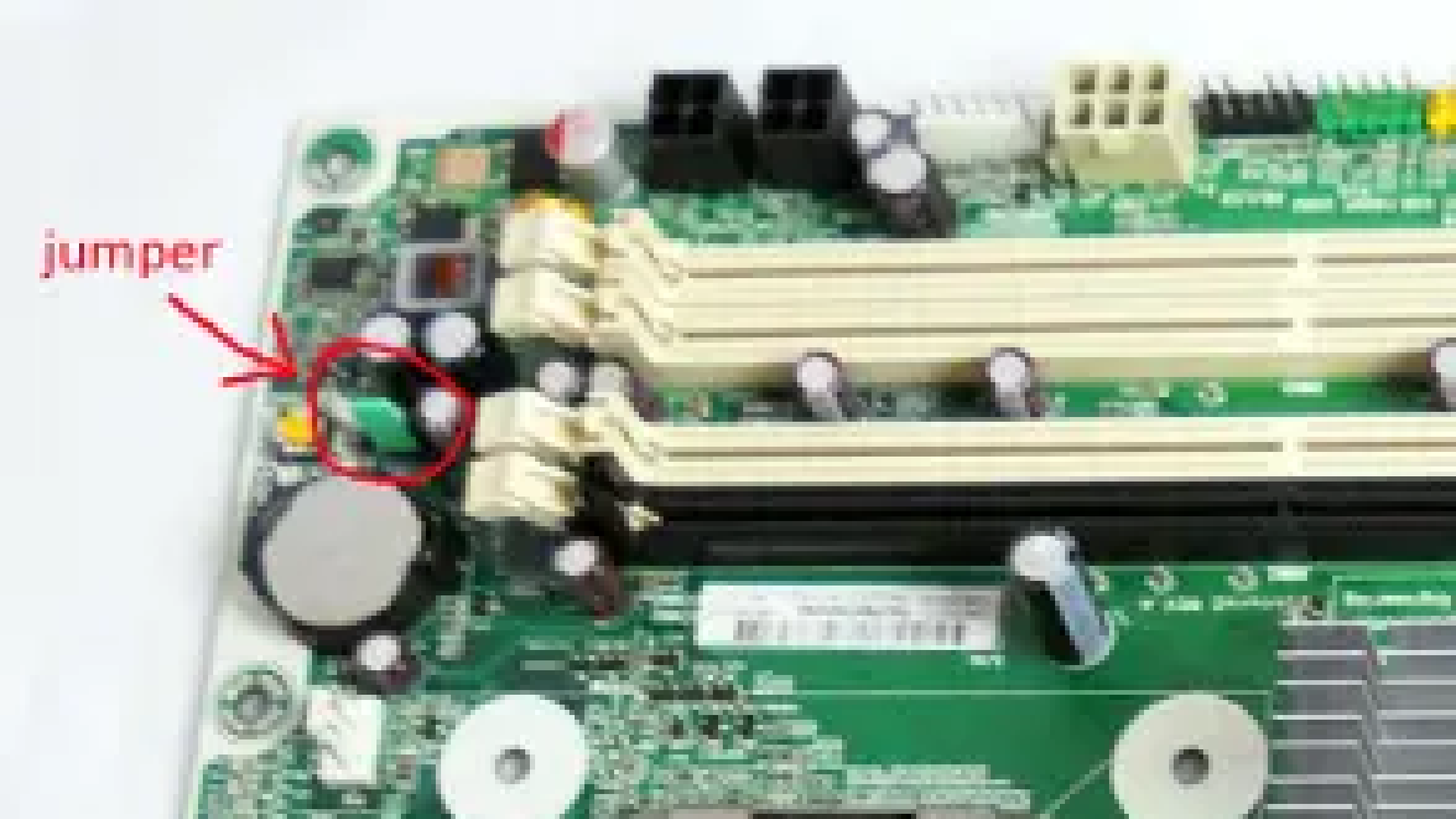 Clearing the BIOS password in a HP Compaq Elite 8000