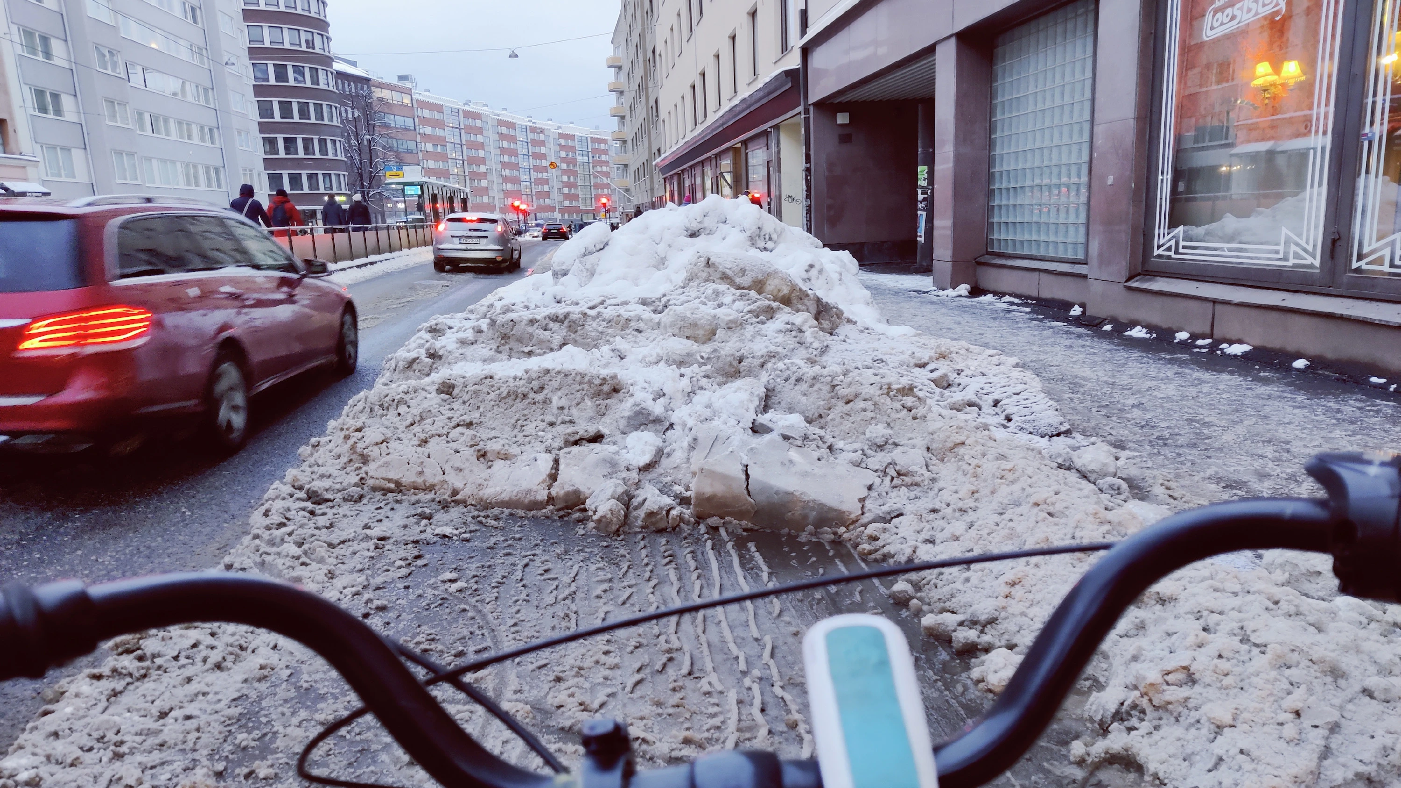 Talvipyöräily ei sovi heikkohermoisille