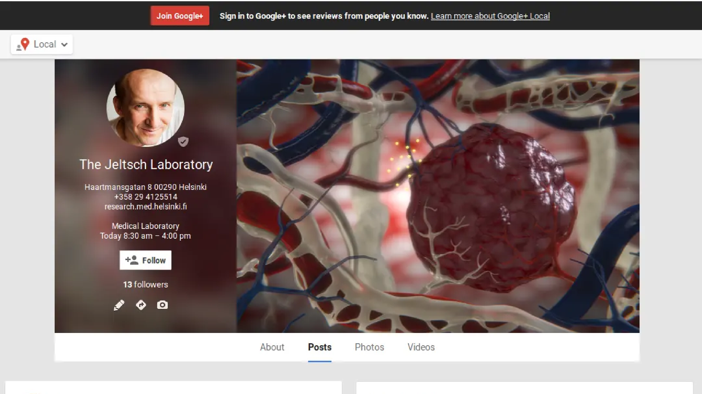 Follow us on Google+ and support cancer research!