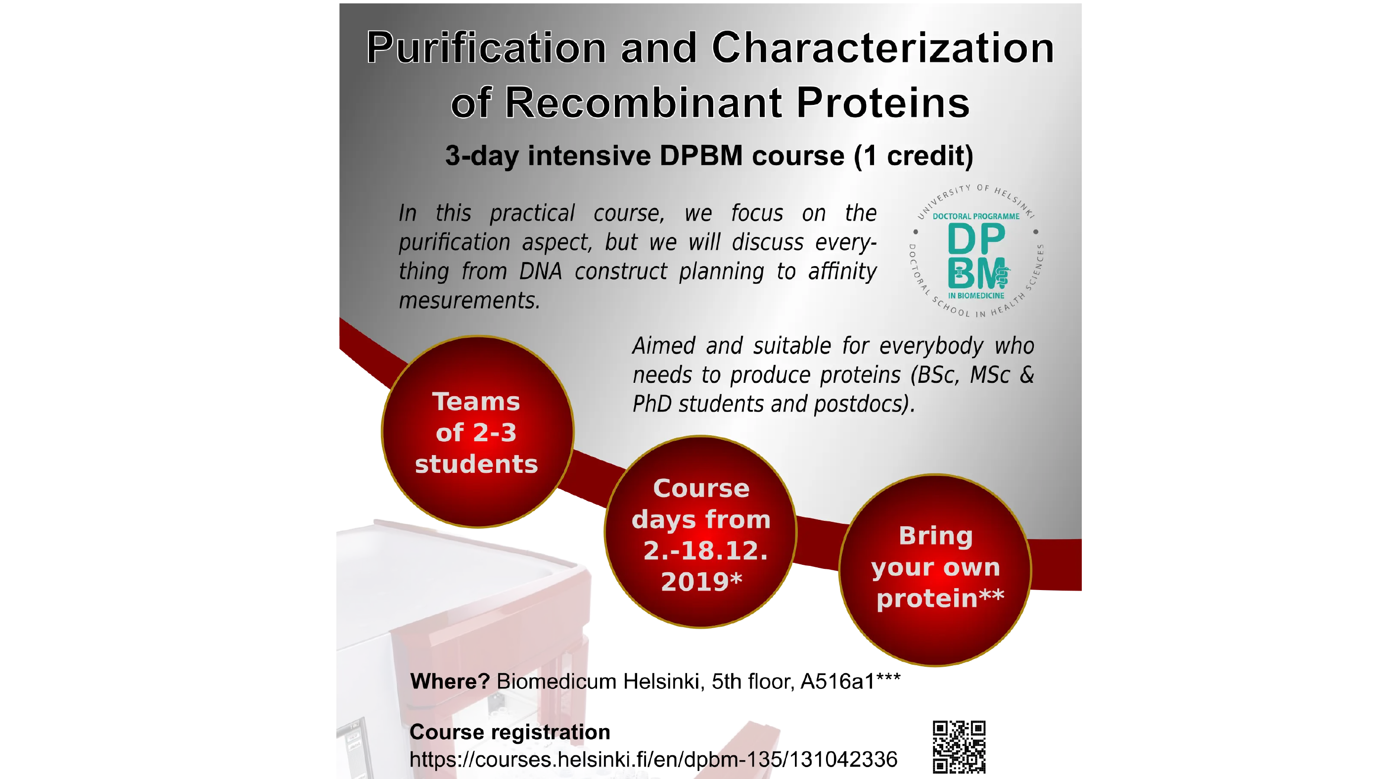 Protein Purification Course 2019