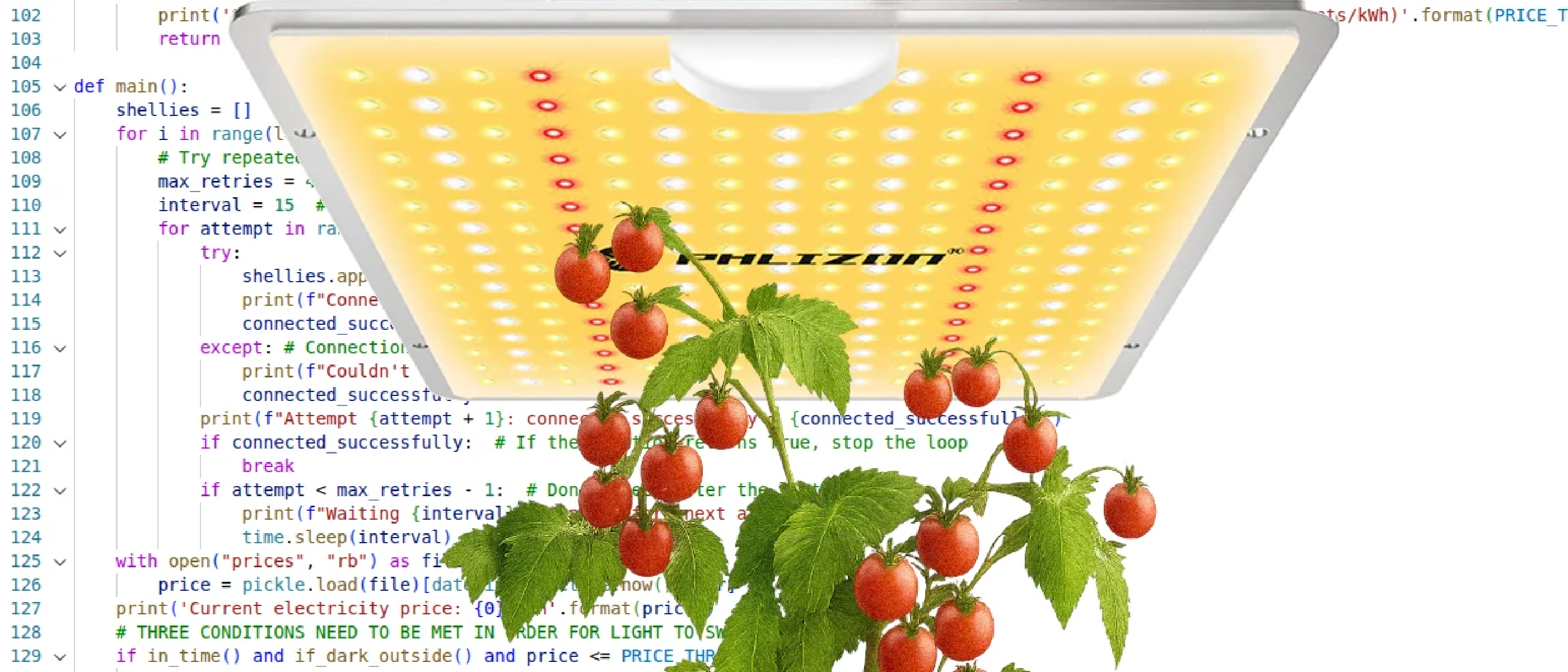 Python rules our plants