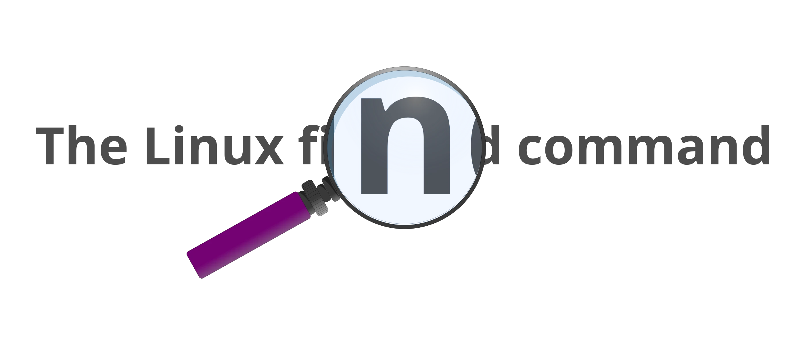 Finding files with the command find