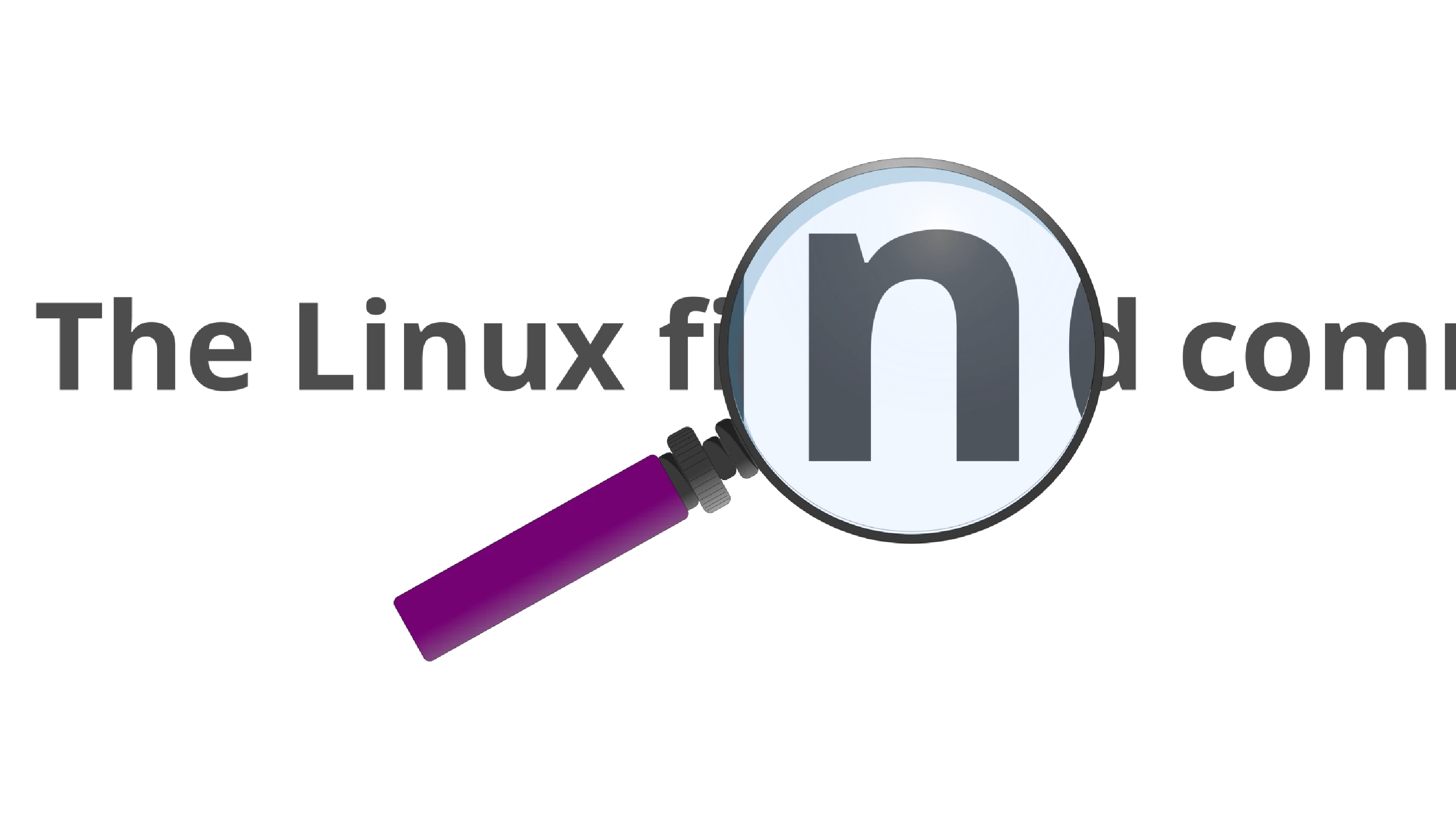 Finding files with the command find