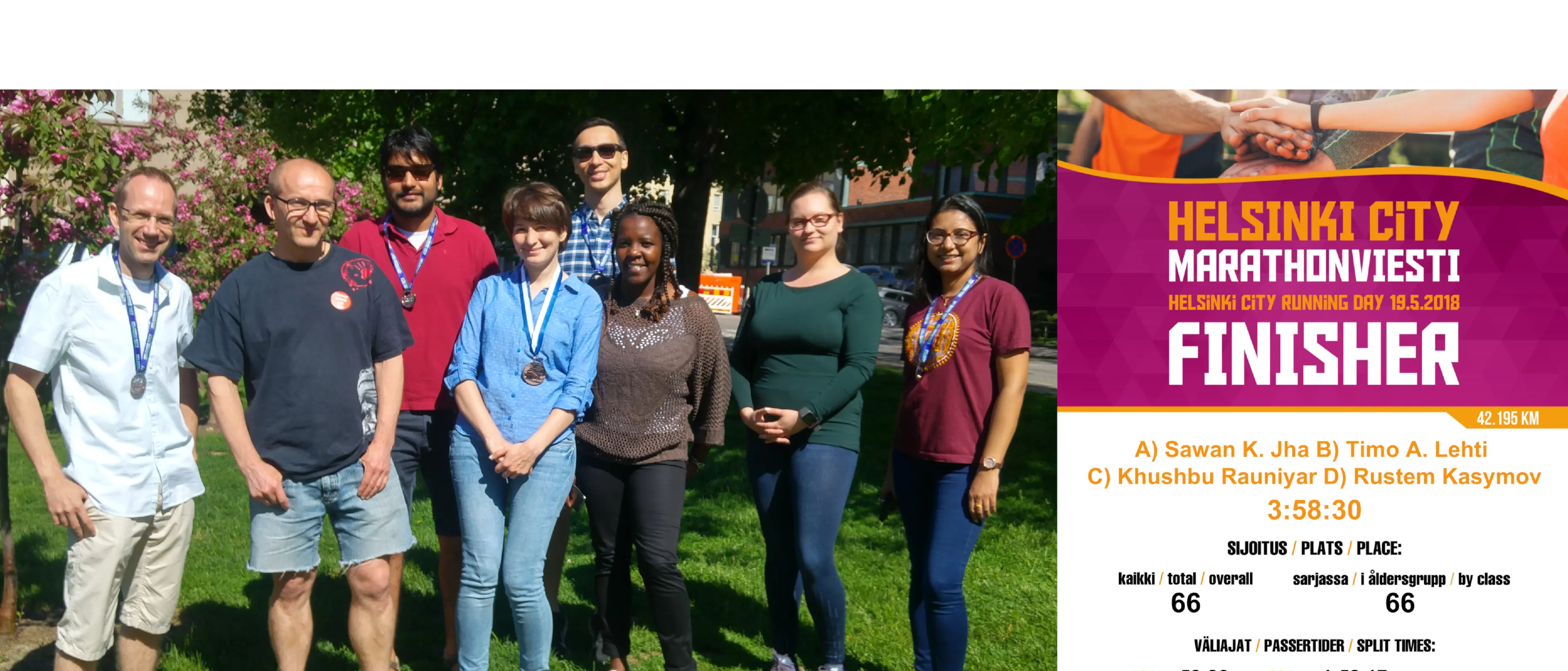 Jeltsch Lab participates in Helsinki Running Day 2018