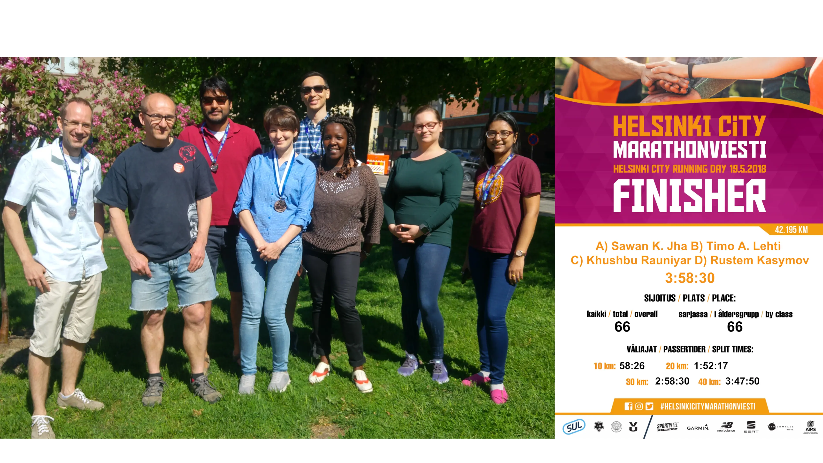 Jeltsch Lab participates in Helsinki Running Day 2018
