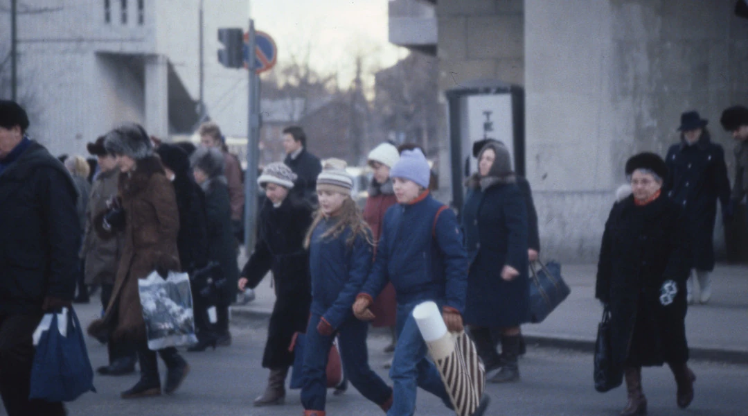 Street crossing Gonsiori Street/Laikmaa Street 1987