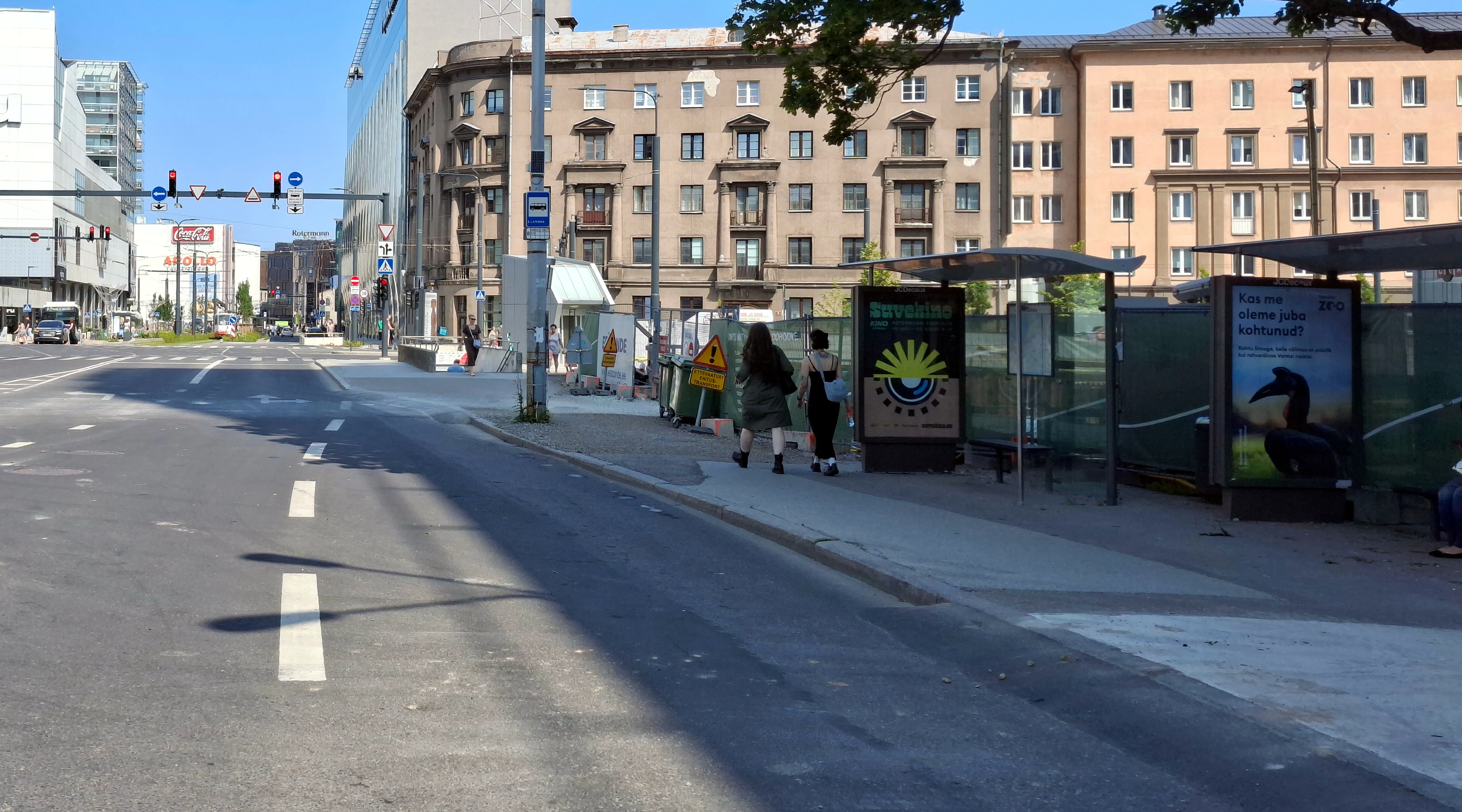 Bus stop on Laikmaa Street opposite the Kaubamaja department store 2025