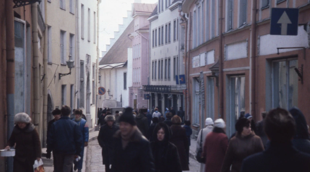 Pikk Street in the old town 1987