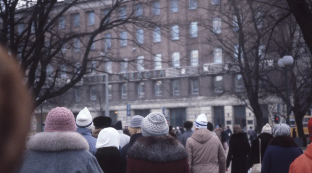 View from the corner of Tammsaare Park to the East, to the other side of Estonia Boulevard 1987