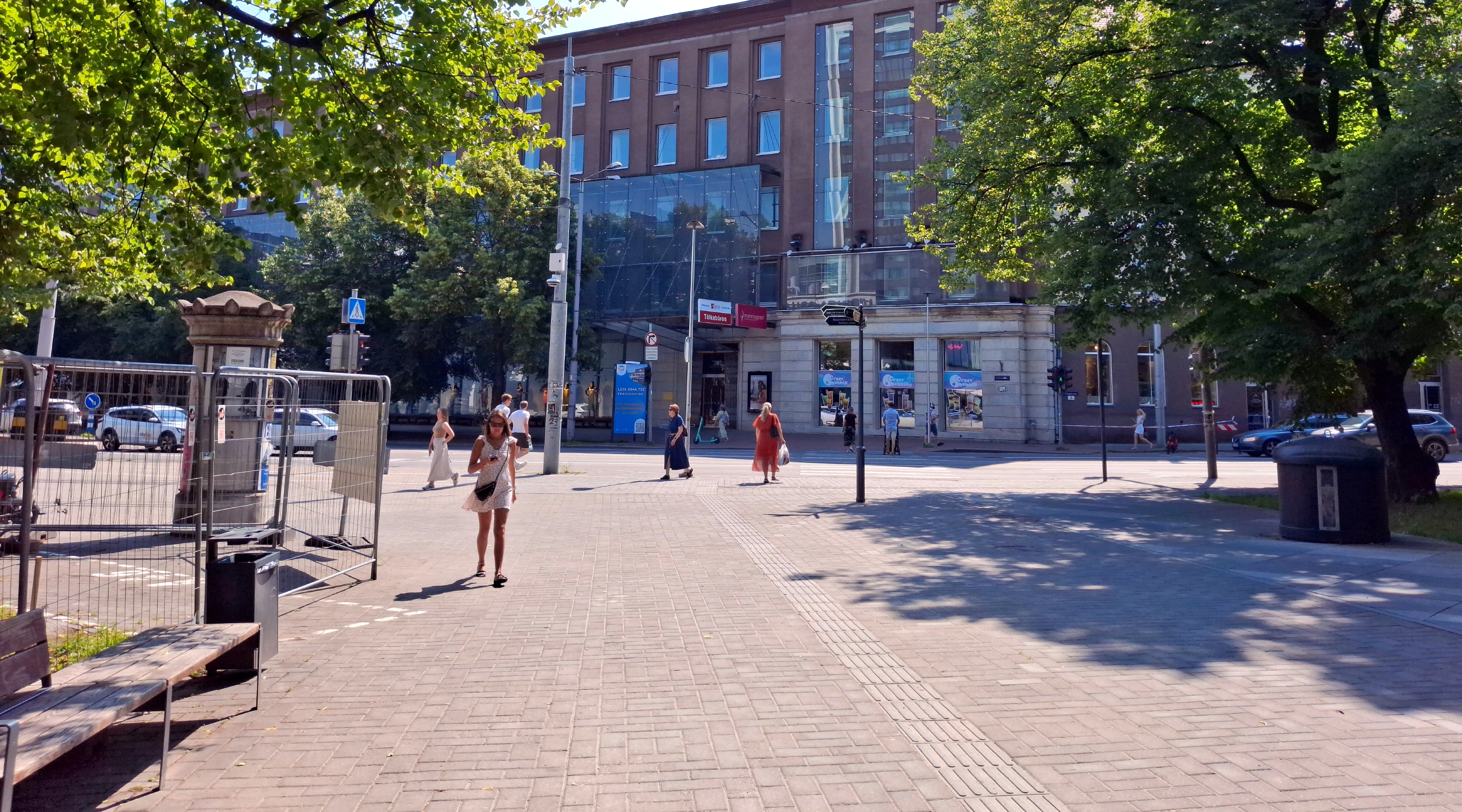 View from the corner of Tammsaare Park to the East, to the other side of Estonia Boulevard 2025