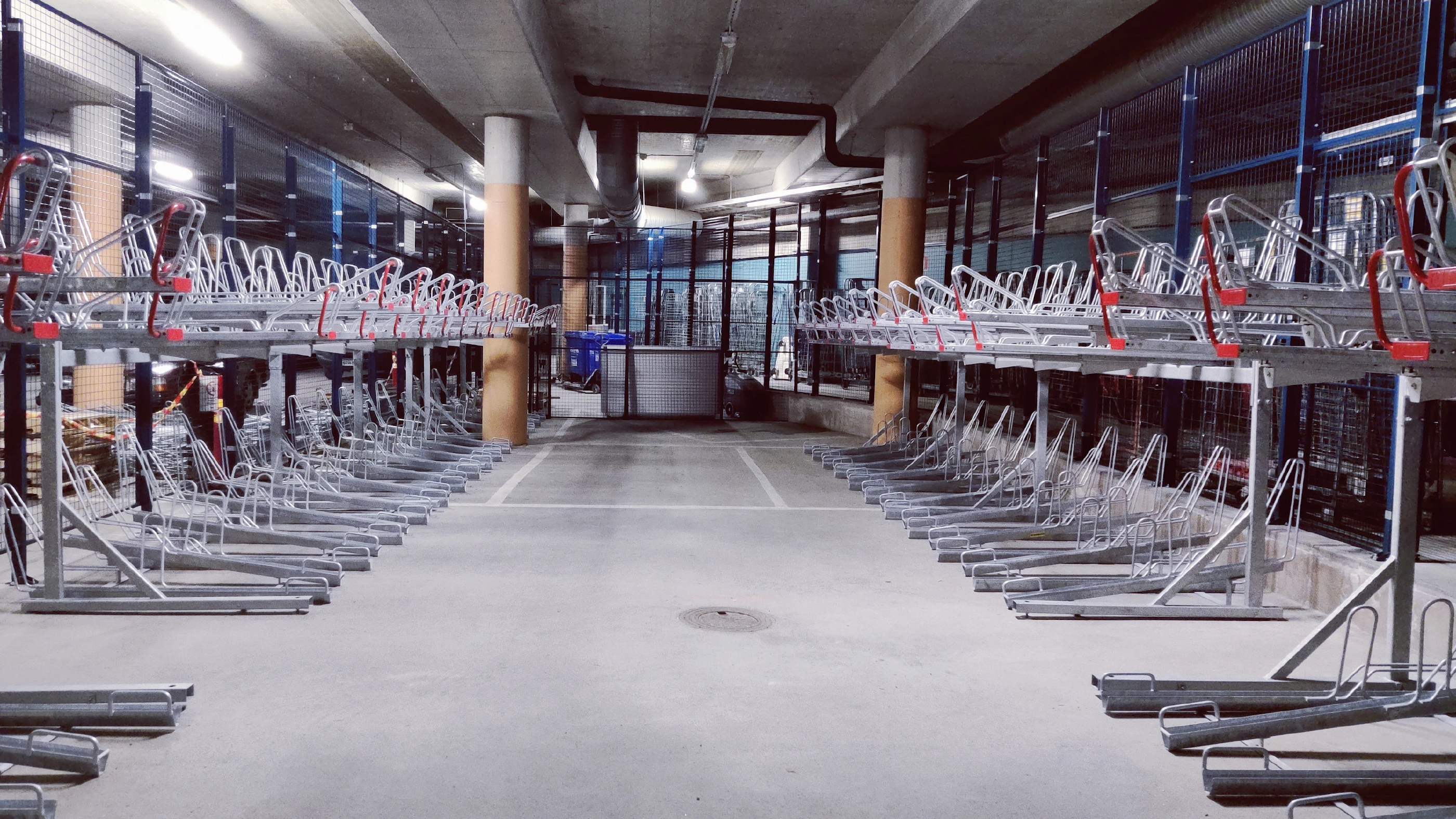 Bicycle parking on the Viikki campus