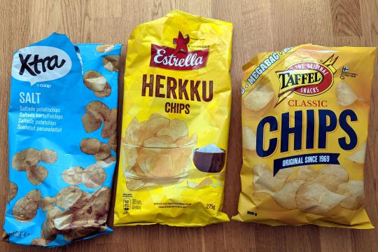 Potato chip blind tasting