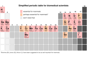 Periodic Table of Elements for Life Scientists